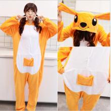 Cartoon animal Kangaroo flano pajamas dress hoodie