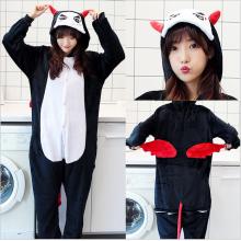 Cartoon animal Devi flano pajamas dress hoodie