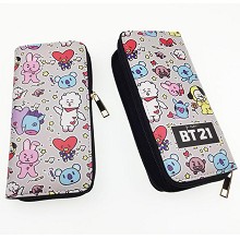  BTS BT21 star long Wallet 