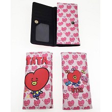  BTS BT21 star long Wallet 