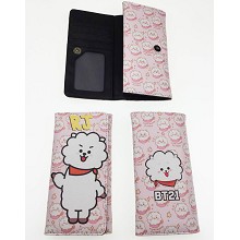  BTS BT21 star long Wallet 