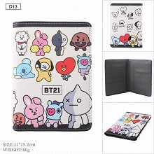 BTS star Passport Cover Card Case Credit Card Hold...