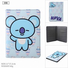 BTS star Passport Cover Card Case Credit Card Hold...