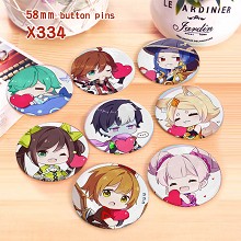 Hero Moba game brooches pins set(8pcs a set)