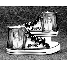 Naruto Itachi+Sasuke anime canvas shoes student plimsolls a pair