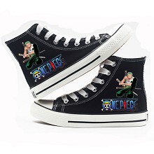 One Piece anime canvas shoes student plimsolls a p...