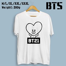 BTS BT21 star cotton t-shirt