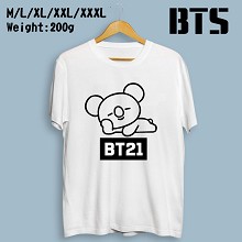 BTS BT21 star cotton t-shirt