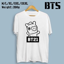 BTS BT21 star cotton t-shirt