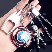 The Avengers Captain America key chains a set