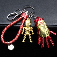 The Avengers Iron Man key chains a set