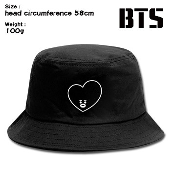  BTS star bucket hat cap 