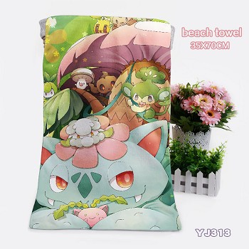  Pokemon anime beach towel bath towel 