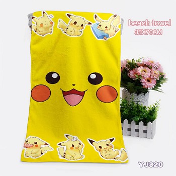 Pokemon anime beach towel bath towel