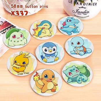 Pokemon anime brooches pins set(8pcs a set)