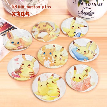 Pokemon anime brooches pins set(8pcs a set)