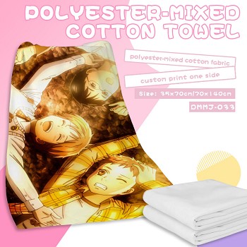 Chihayafuru anime polyester-mixed cotton towel