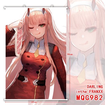 DARLING in the FRANXX anime wall scroll