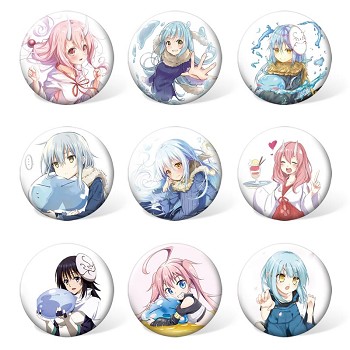 Tensei shitari slime brooches pins set(9pcs a set)