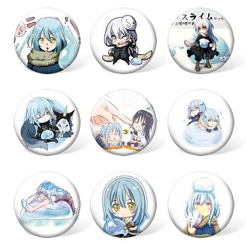 Tensei shitari slime brooches pins set(9pcs a set)