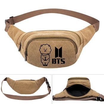 BTS star canvas pocket waist pack bag