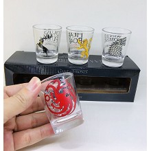 Game of Thrones movie wine glasses cups mugs set(4...