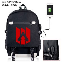 APEX Legends game USB charging laptop backpack sch...