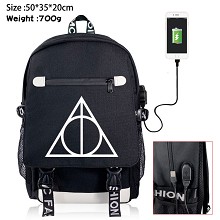 Harry Potter USB charging laptop backpack school bag