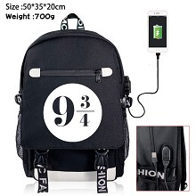 Harry Potter USB charging laptop backpack school bag