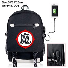Dragon Ball anime USB charging laptop backpack sch...