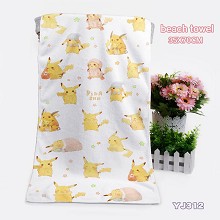 Pokemon anime beach towel bath towel