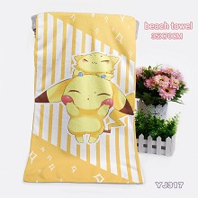 Pokemon anime beach towel bath towel