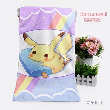 Pokemon anime beach towel bath towel