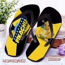 Pokemon Detective Pikachu movie flip-flops shoes s...