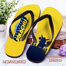 Pokemon Detective Pikachu movie flip-flops shoes s...