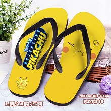 Pokemon Detective Pikachu movie flip-flops shoes slippers a pair