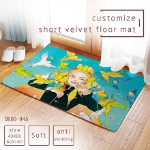 Demon Slayer anime short velvet floor mat