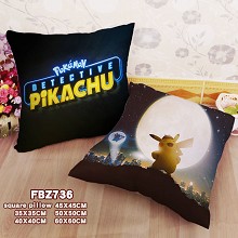 Pokemon Detective Pikachu movie two-sided pillow