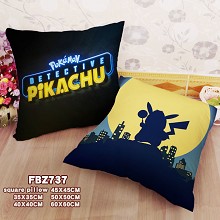 Pokemon Detective Pikachu movie two-sided pillow