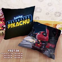 Pokemon Detective Pikachu movie two-sided pillow