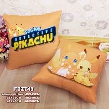 Pokemon Detective Pikachu movie two-sided pillow