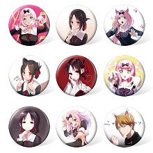 Kaguya-sama brooches pins set(9pcs a set)