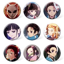 Demon Slayer brooches pins set(9pcs a set)