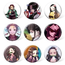 Demon Slayer brooches pins set(9pcs a set)