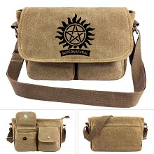 Supernatural canvas satchel shoulder bag