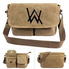 Alan-Olav-Walker canvas satchel shoulder bag