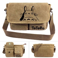 Totoro anime canvas satchel shoulder bag