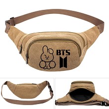 BTS star canvas pocket waist pack bag