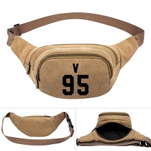 BTS star canvas pocket waist pack bag