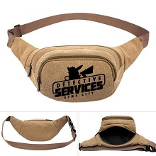 Pokemon Detective Pikachu movie canvas pocket waist pack bag